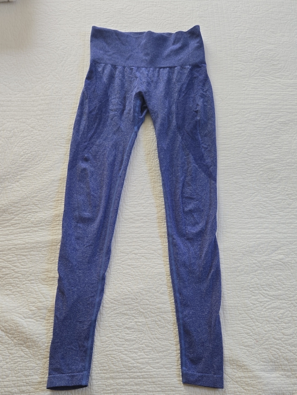 High-Waist Blue Leggings for Women